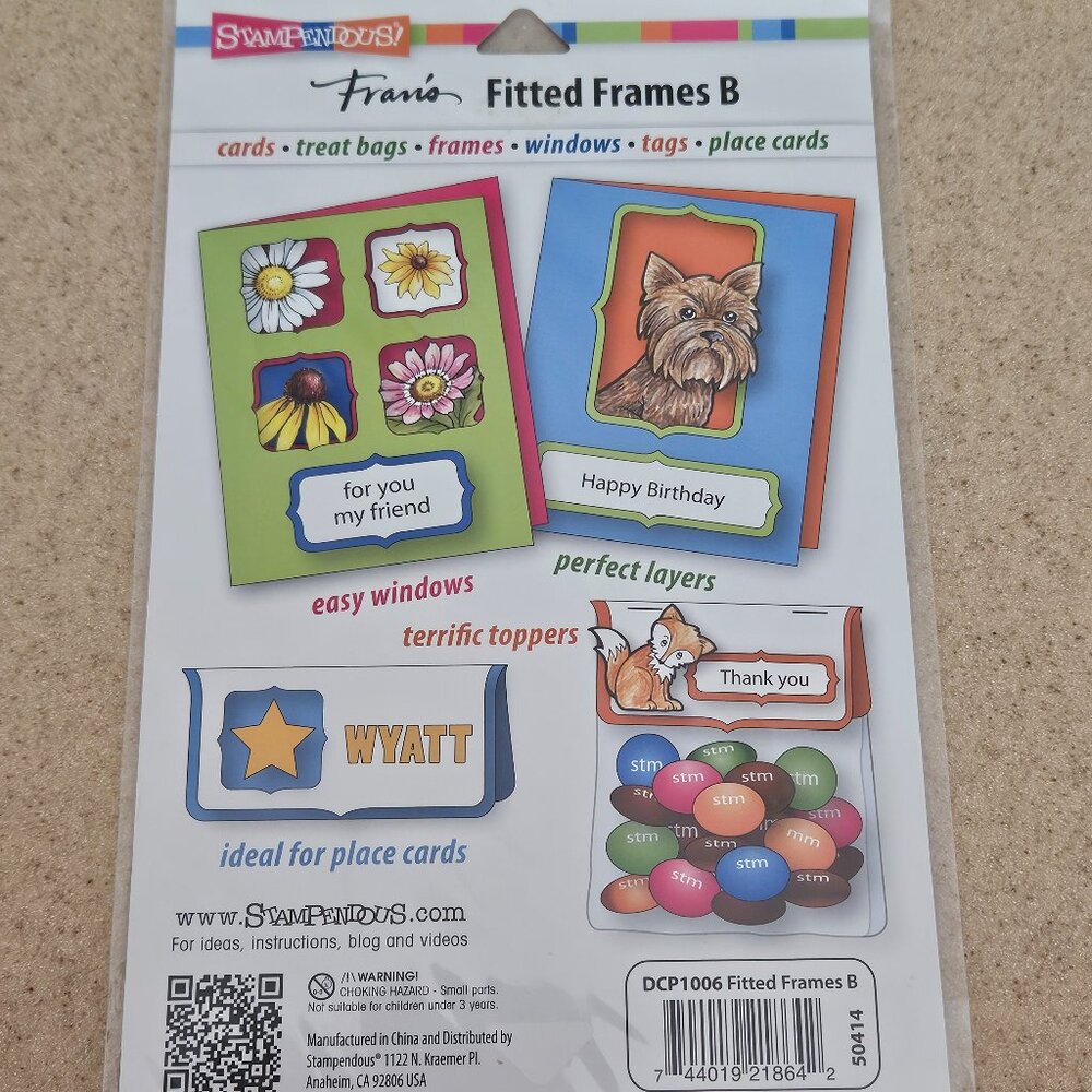 RARE STAMPENDOUS FITTED FRAMES CRAFT CUSTOM DIES SET STEEL MACHINE CUTTING STAMP